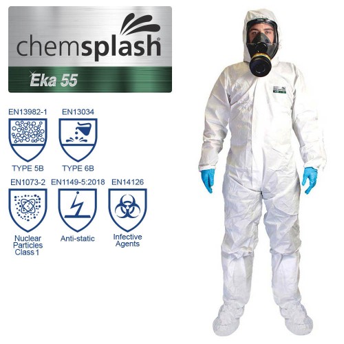 Chemsplash Eka 55 kombinezon typu 5B/6B z nogami